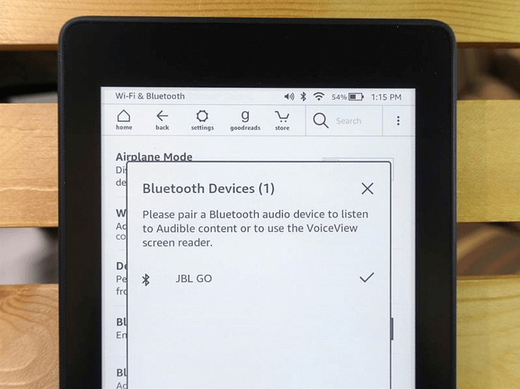 Pair Kindle Paperwhite Bluetooth